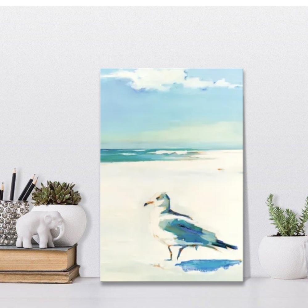 NEW Coastal Sea Gull Art Canvas Print